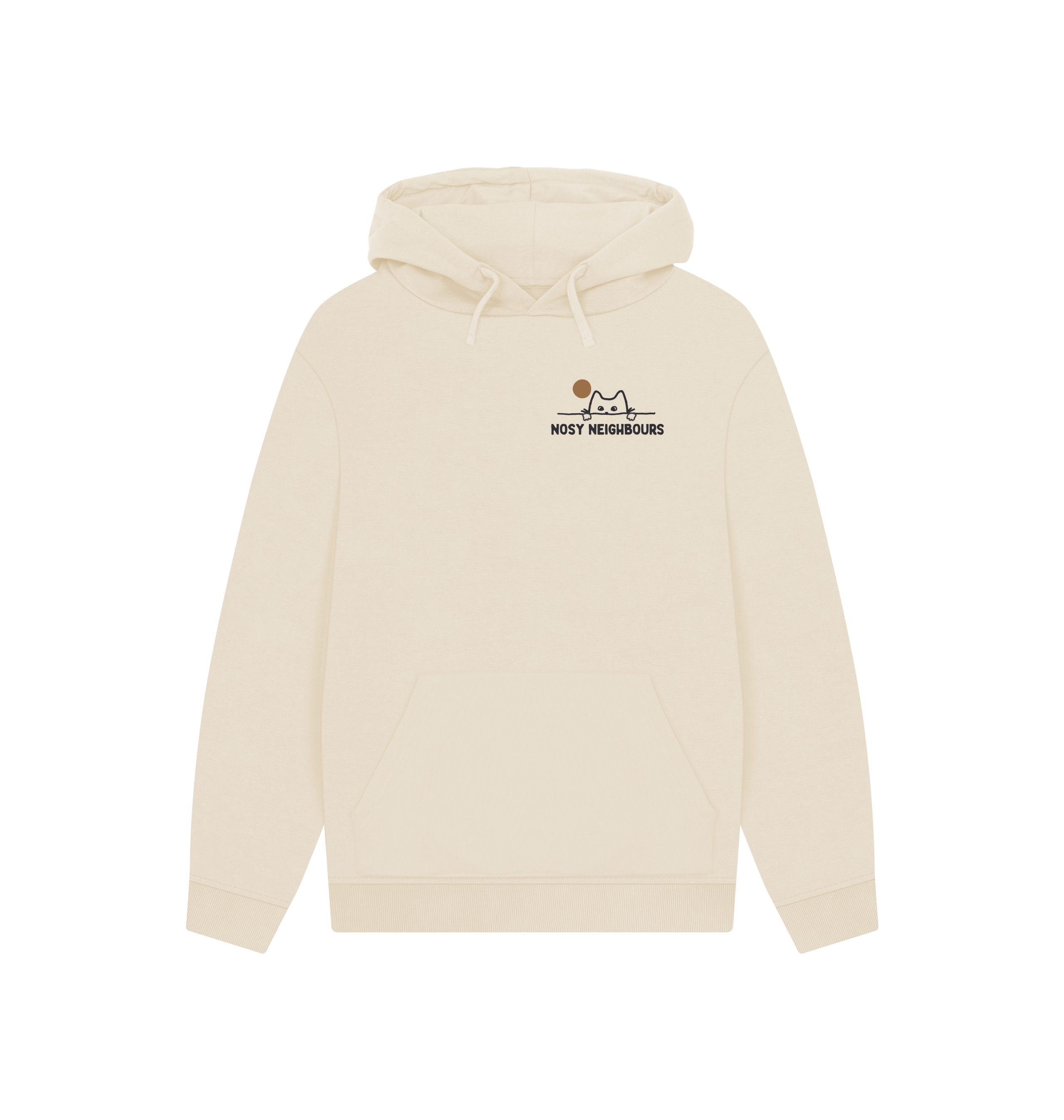 Oat Printed Hoody Front