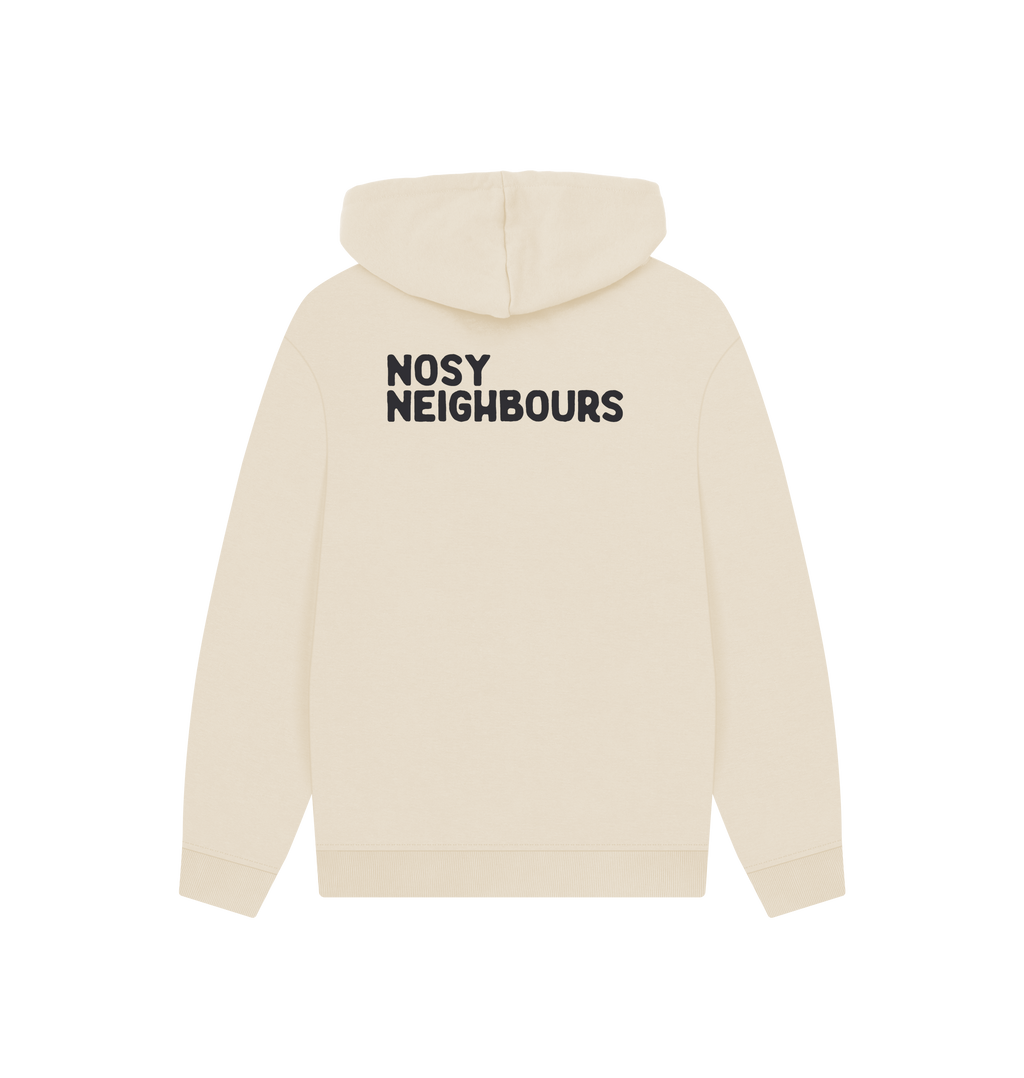 Oat Printed Hoody Back