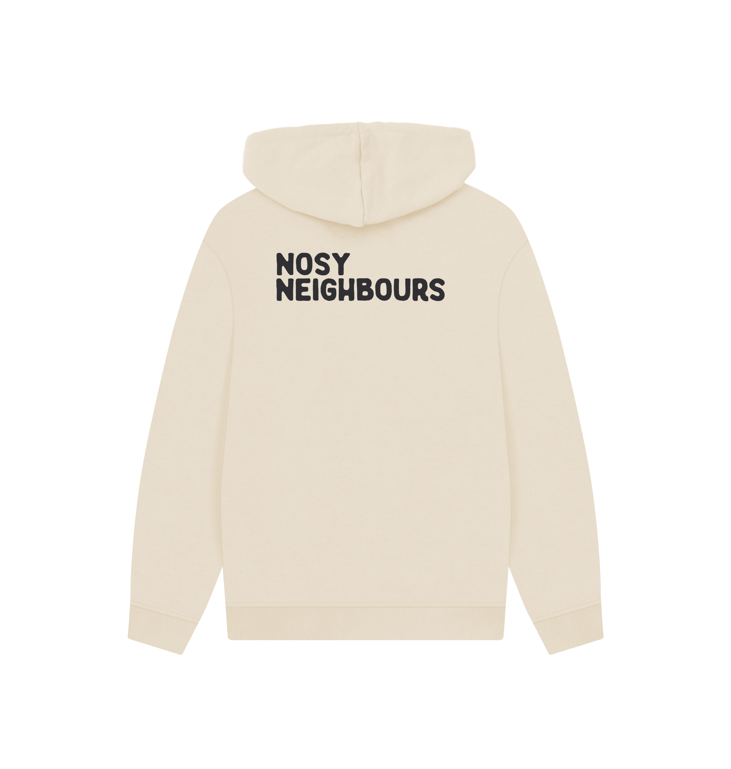 Oat Printed Hoody Back